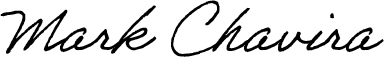 Mark Chavira's signature